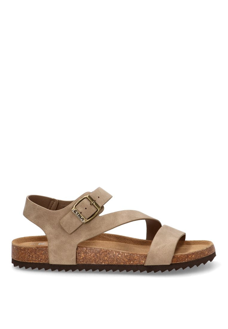 SANDALIA BIO CRUZADA ETIKA 41021 MONDELLO, HOMBRE MARRÓN – ETIKASHOES