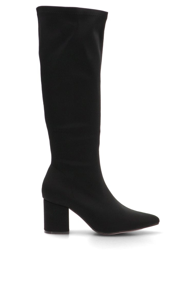 BOTA ALTA PUNTERA FINA JULIETTE 01 32018 ETIKA, MUJER NEGRO