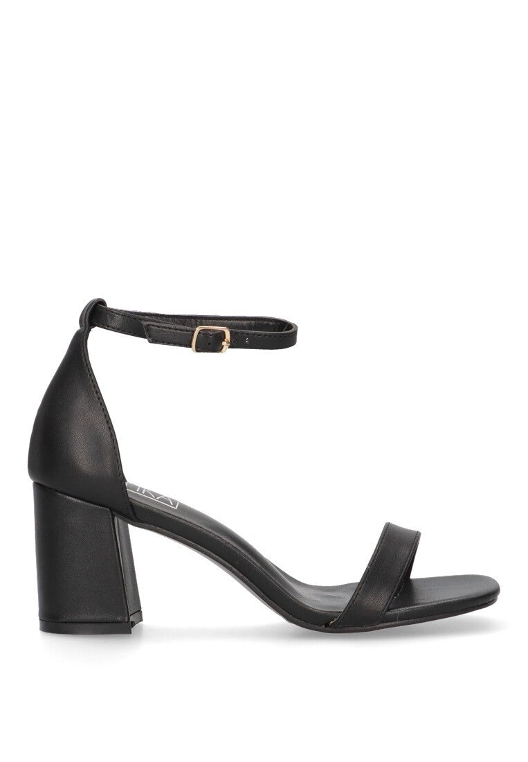 Tacon Ancho Sandalias Negras Mujer Tacon Medio Sandalias De Vestir