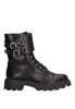 BOTIN MILITAR MUJER ETIKA POOLE 11011 MUJER, NEGRO Negro