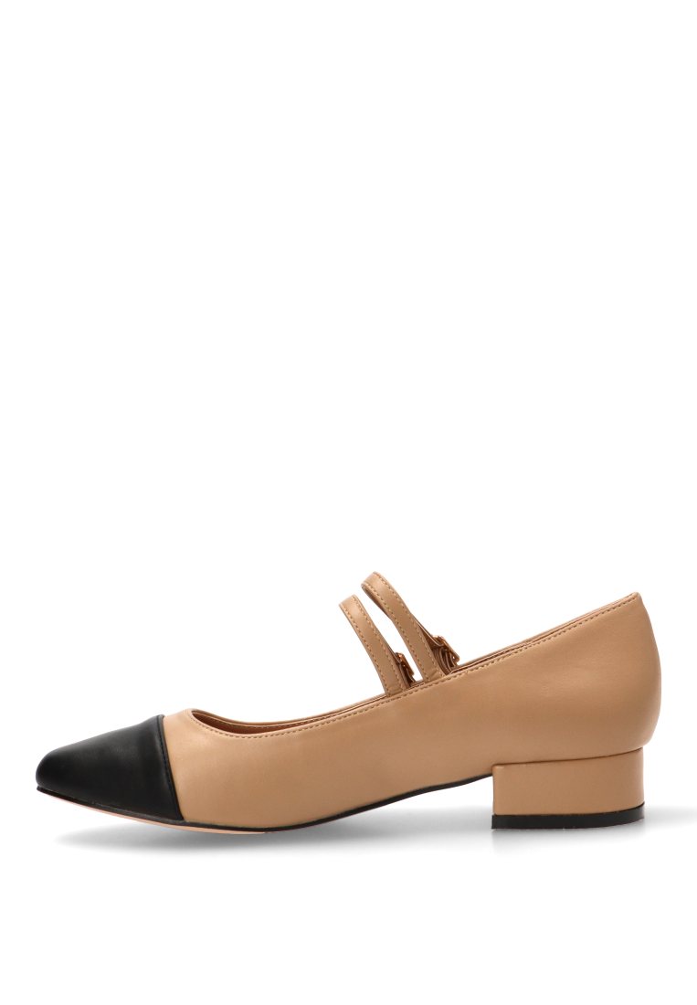 MOCASINES DOBLE HEBILLA THALIA 63306 ETIKA MUJER CAMEL