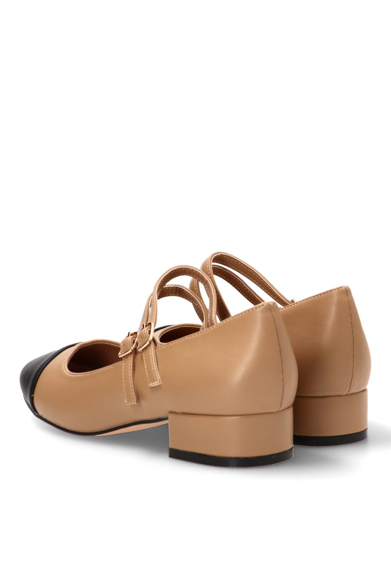 MOCASINES DOBLE HEBILLA THALIA 63306 ETIKA MUJER CAMEL