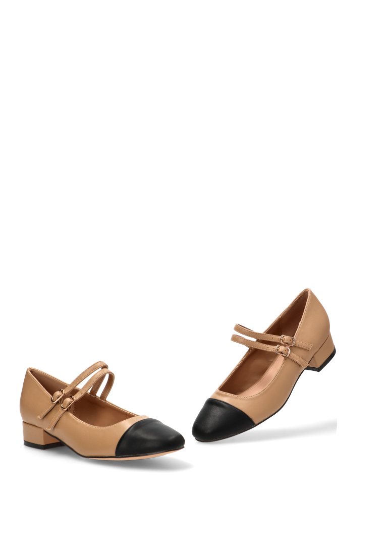 MOCASINES DOBLE HEBILLA THALIA 63306 ETIKA MUJER CAMEL