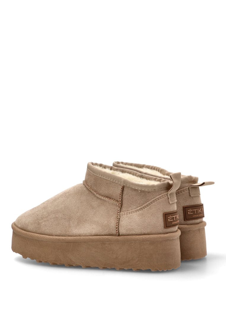 BOTIN BAJO PELO GIULIA 01 10912 ETIKA MUJER TAUPE