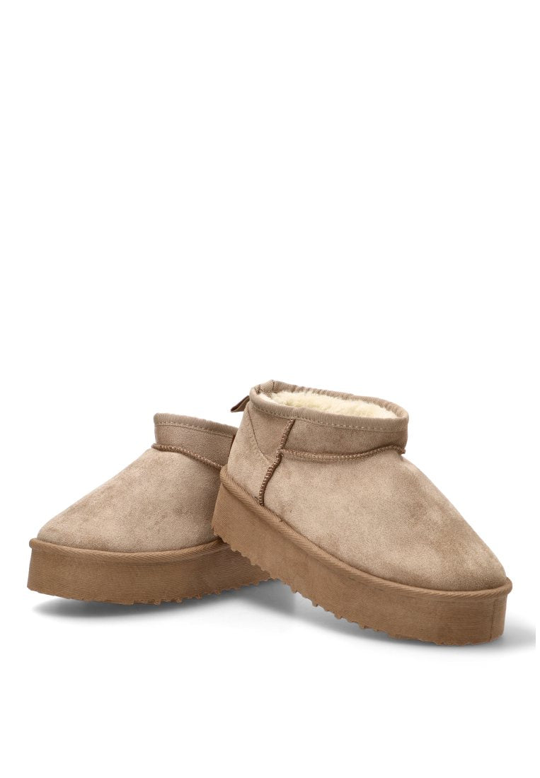 BOTIN BAJO PELO GIULIA 01 10912 ETIKA MUJER TAUPE