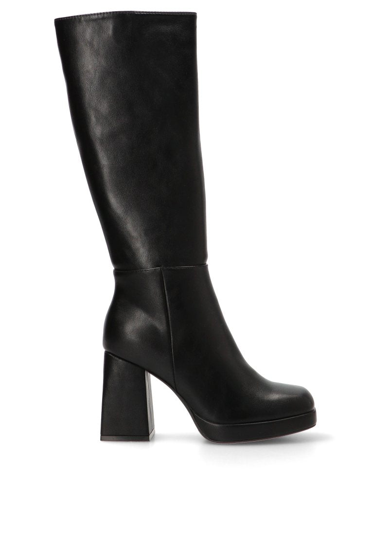 BOTA TACON ALTO TURIN 01 42414 ETIKA MUJER NEGRO