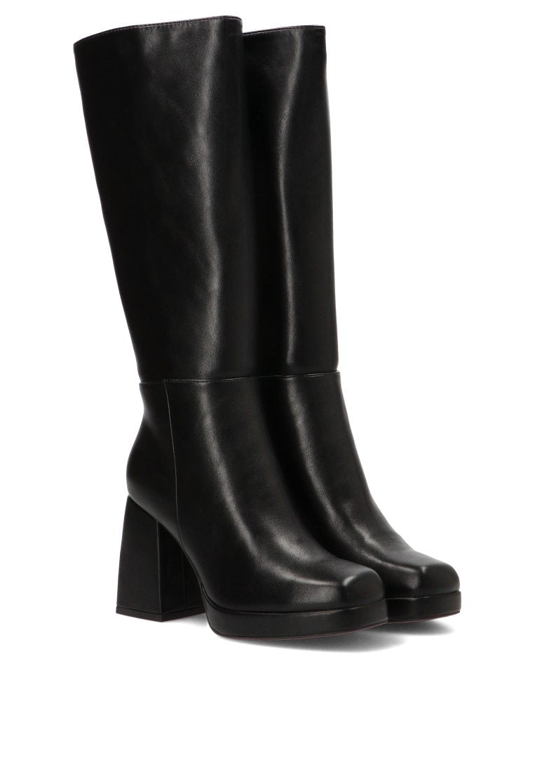 BOTA TACON ALTO TURIN 01 42414 ETIKA MUJER NEGRO