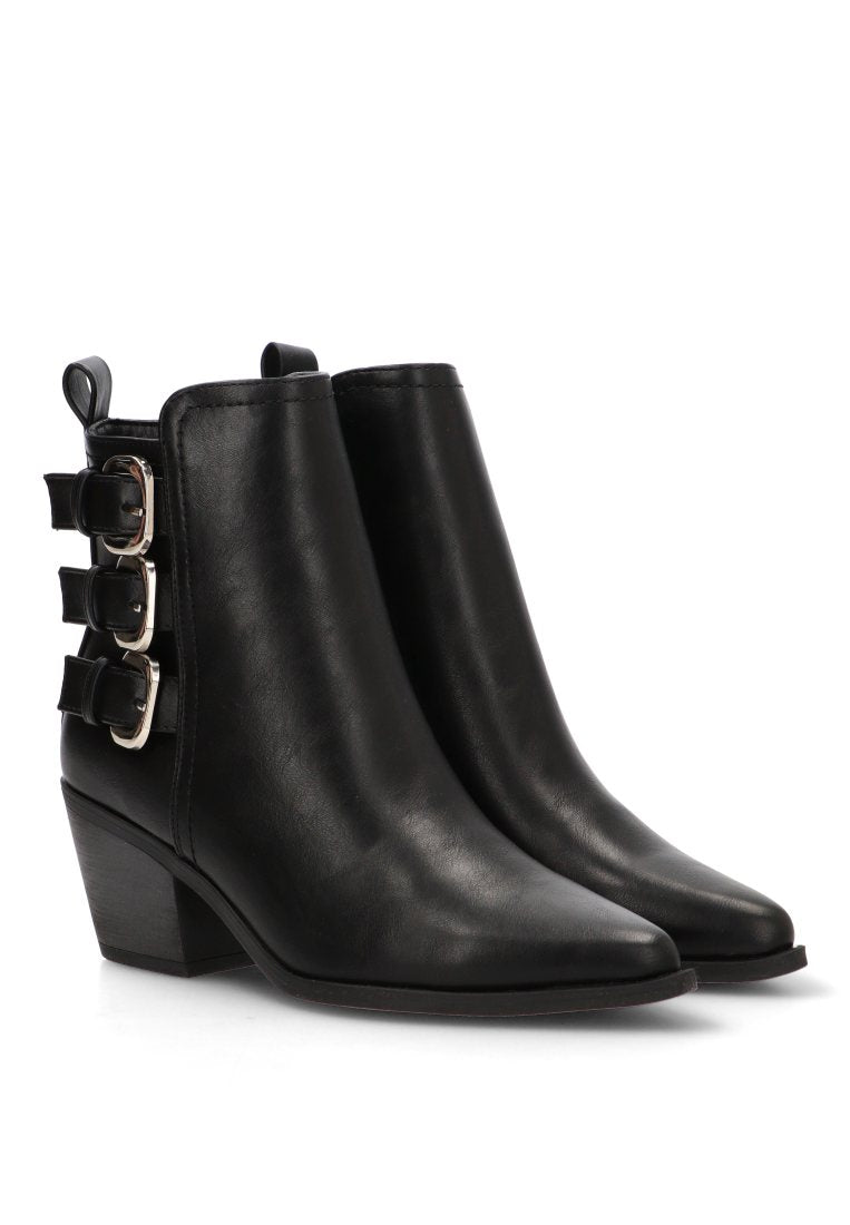 BOTIN 3 HEBILLAS MUSSE 110548 ETIKA MUJER NEGRO