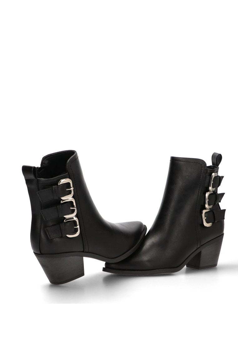 BOTIN 3 HEBILLAS MUSSE 110548 ETIKA MUJER NEGRO