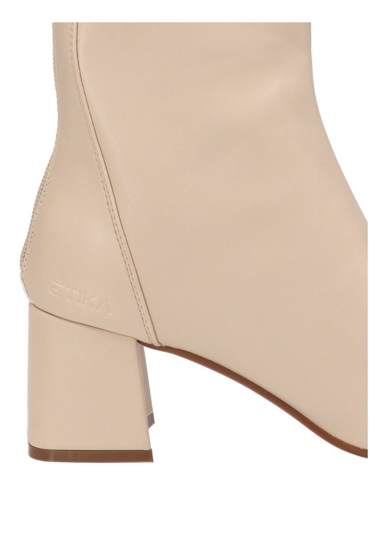 BOTIN CREMALLERA CAGLIARI 32015 ETIKA MUJER BEIGE