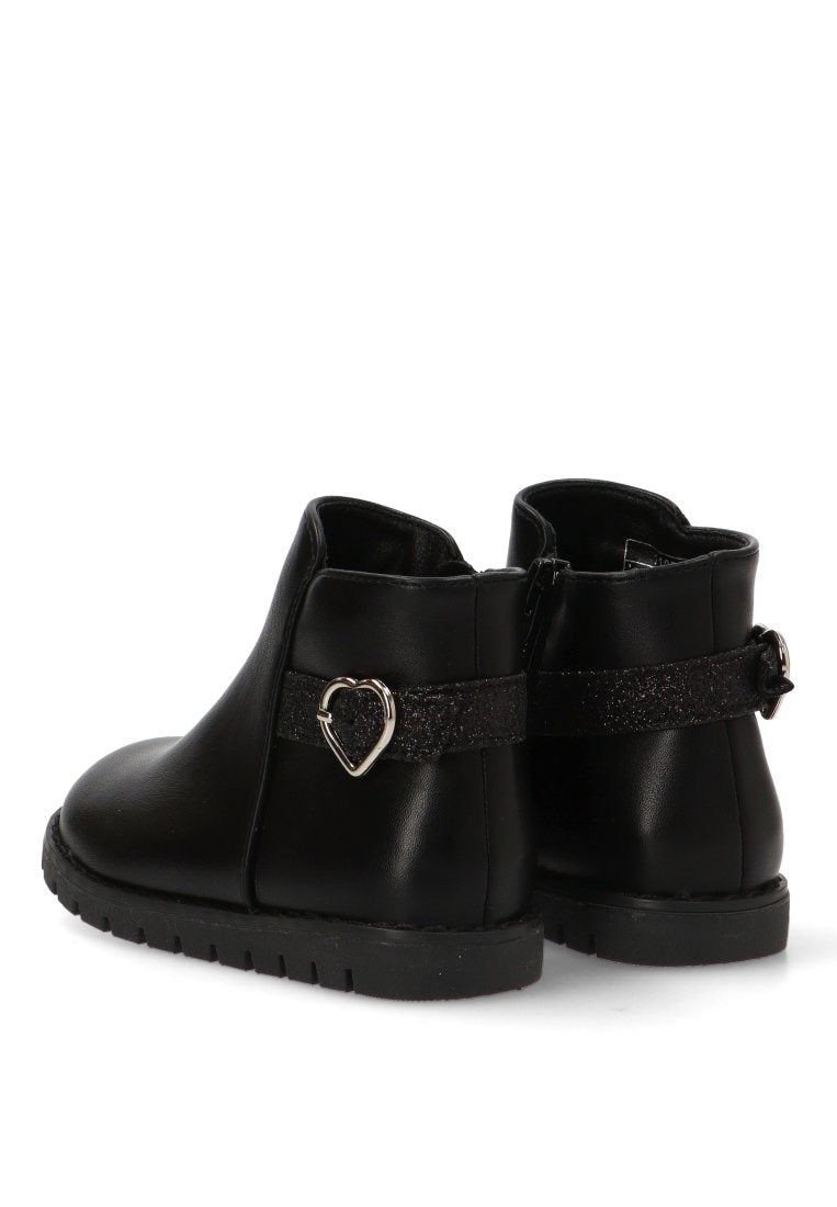 BOTIN HEBILLA CORAZON ROMA 110558 ETIKA NIyA NEGRO