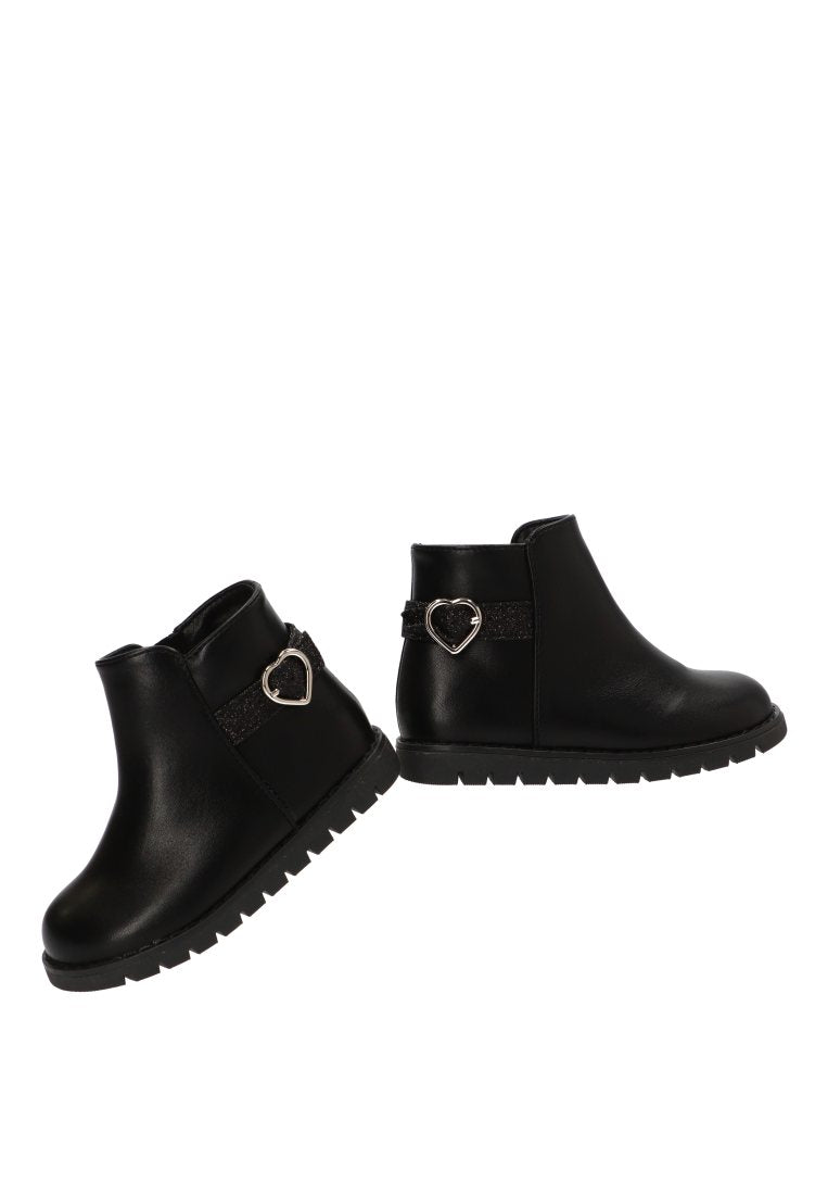 BOTIN HEBILLA CORAZON ROMA 110558 ETIKA NIyA NEGRO