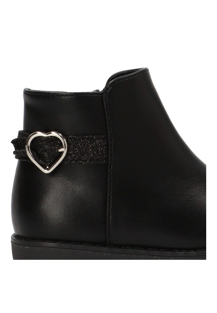 BOTIN HEBILLA CORAZON ROMA 110558 ETIKA NIyA NEGRO