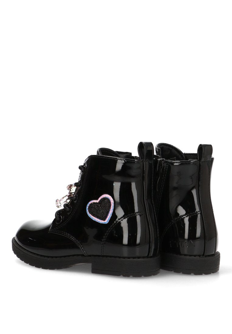 BOTIN MILITAR CORAZON KATIA 10619 ETIKA MUJER NEGRO