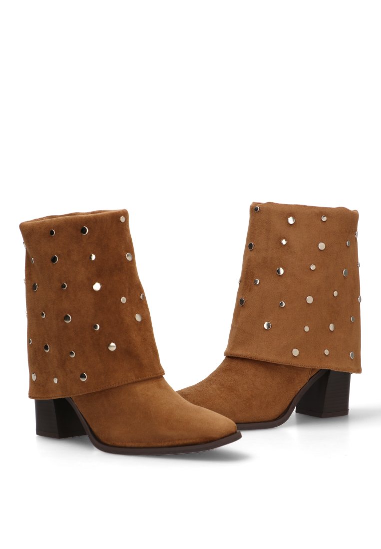 BOTIN TACHAS Y BRILLOS MIA 32016 ETIKA MUJER CAMEL