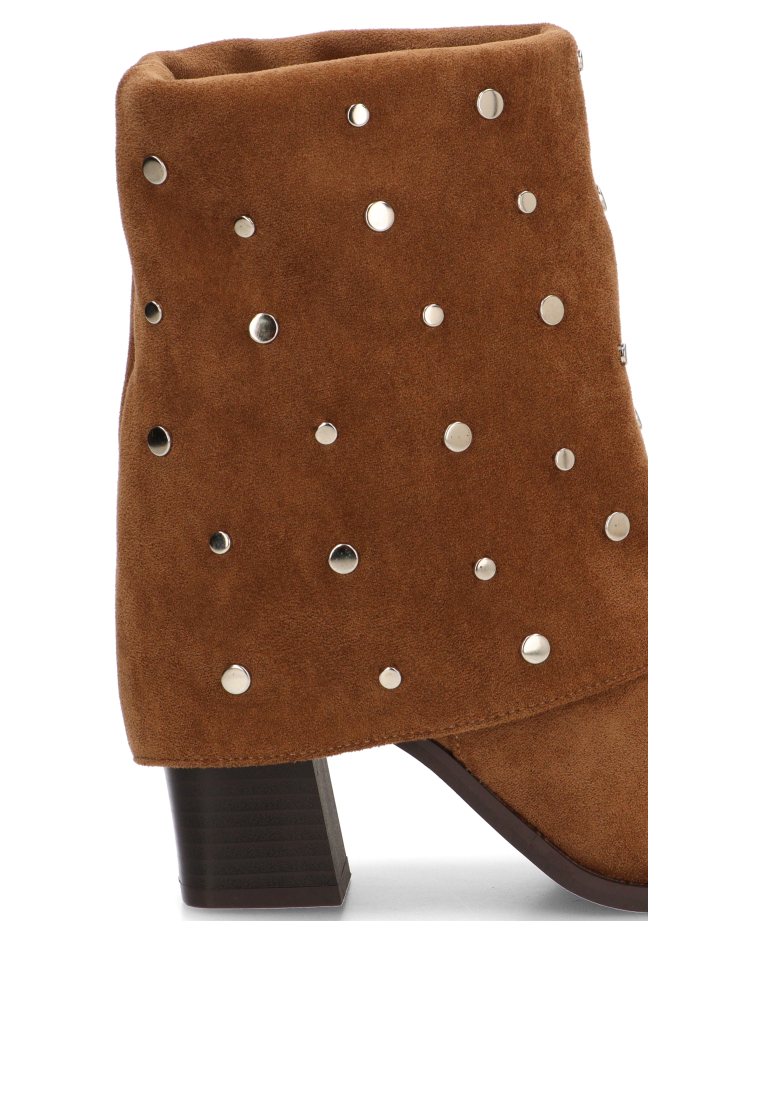 BOTIN TACHAS Y BRILLOS MIA 32016 ETIKA MUJER CAMEL