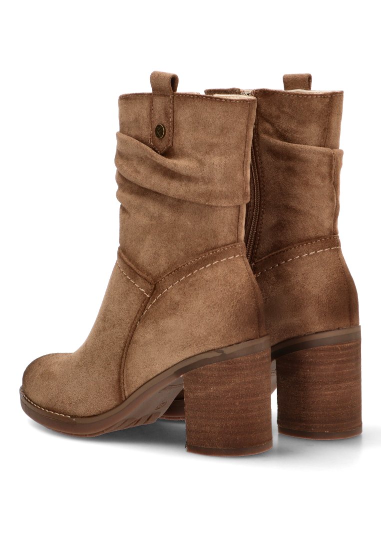 BOTIN ARREGLADO TACON MADERA SOFIA 01 11037 ETIKA MUJER TAUPE