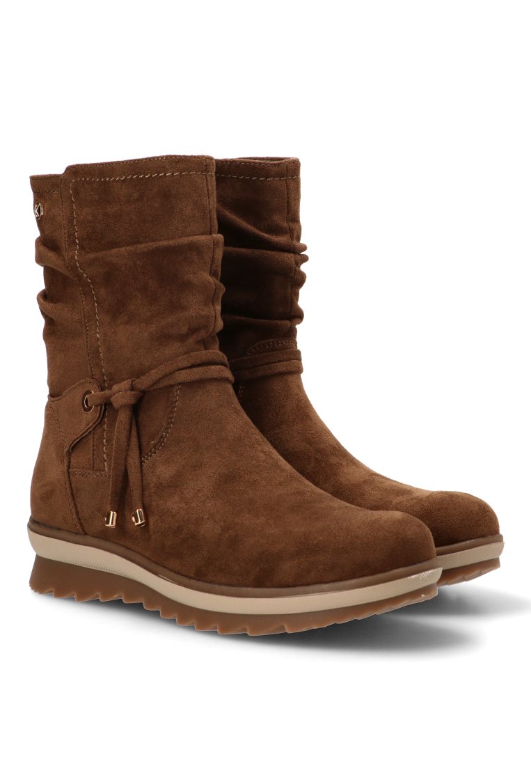 BOTIN ARRUGADO ANGER 02 11112 ETIKA MUJER MARRoN