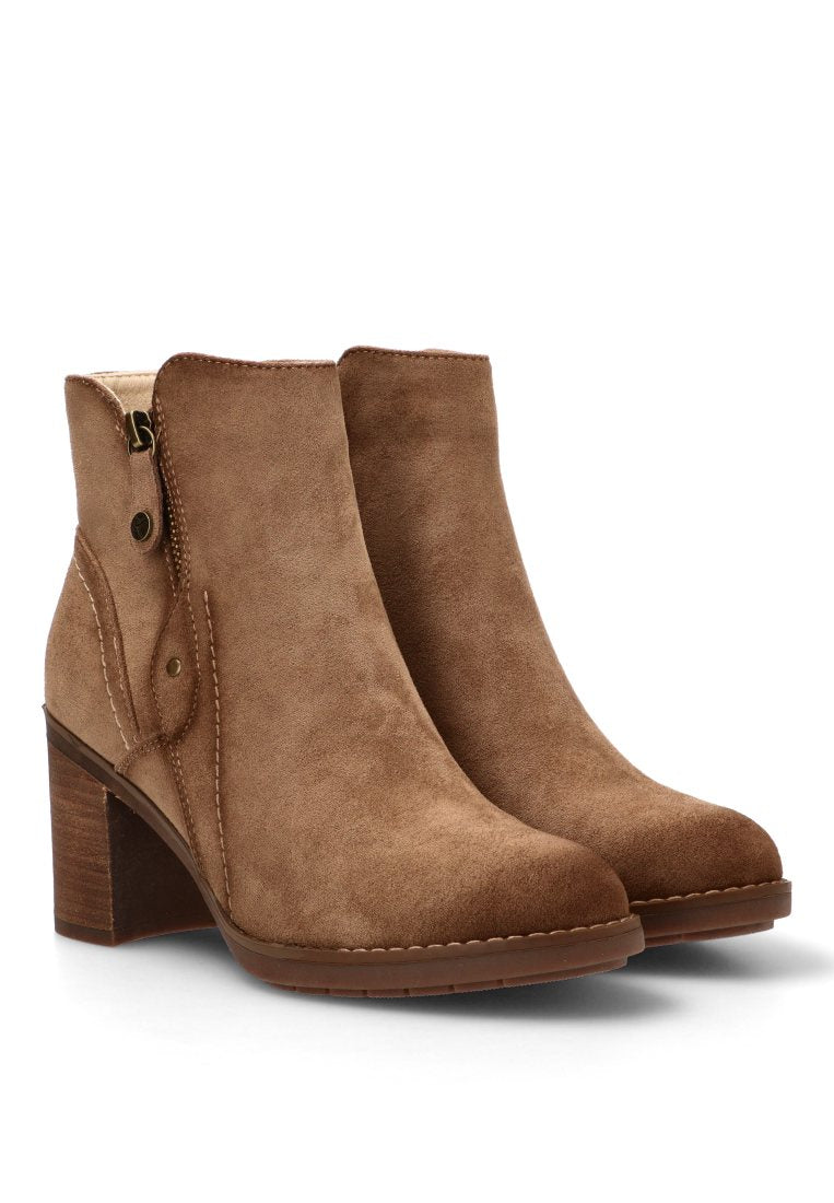 BOTIN TACON MADERA SOFIA 02 11039 ETIKA MUJER TAUPE
