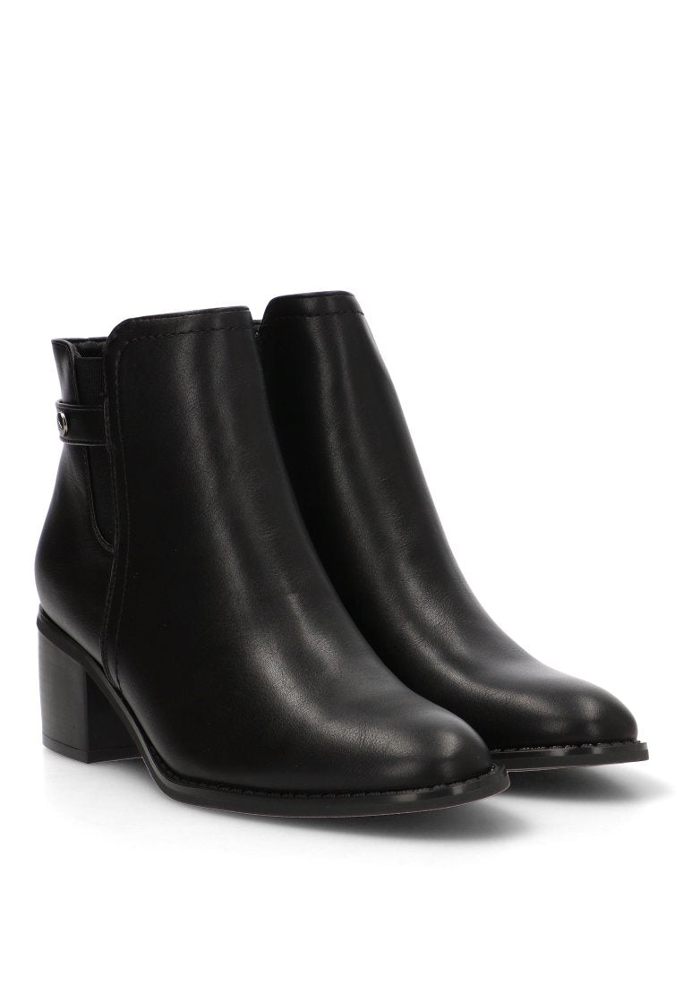 BOTIN DETALLE PLATEADO AMALIA 30028 ARMONY MUJER NEGRO