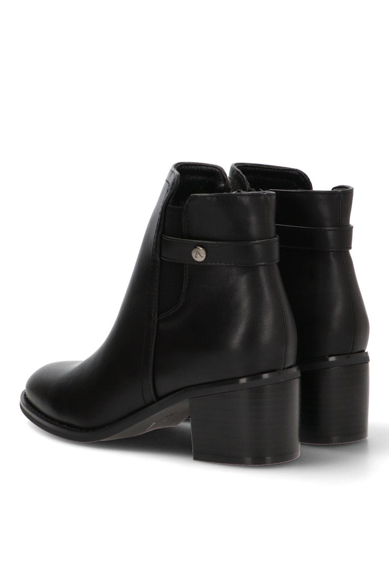 BOTIN DETALLE PLATEADO AMALIA 30028 ARMONY MUJER NEGRO