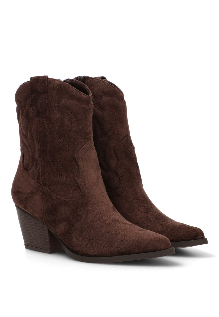 BOTIN CAMPERO PESPUNTES MARIE 110542 ETIKA MUJER MARRoN