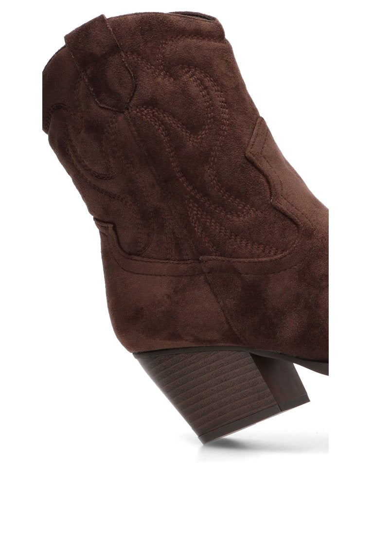 BOTIN CAMPERO PESPUNTES MARIE 110542 ETIKA MUJER MARRoN