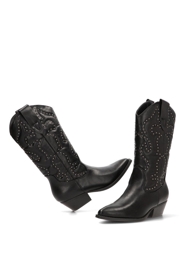 BOTA CAMPERA TACHAS AMERICA 110541 ETIKA MUJER NEGRO