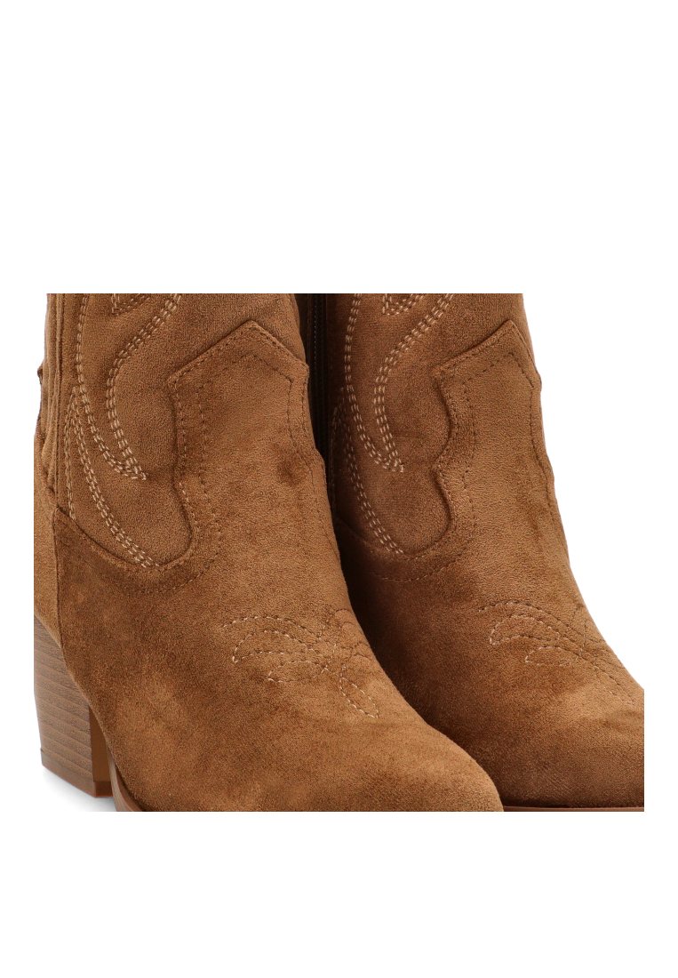 BOTIN CAMPERO PESPUNTES MARIE 110542 ETIKA MUJER CAMEL
