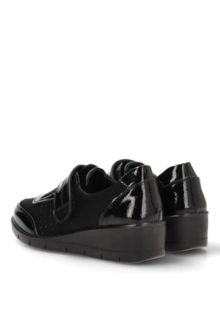 MOCASIN VELCRO BRILLOS THEA 01 60020 ARMONY MUJER NEGRO
