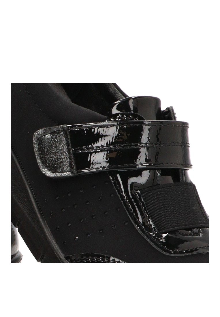 MOCASIN VELCRO BRILLOS THEA 01 60020 ARMONY MUJER NEGRO