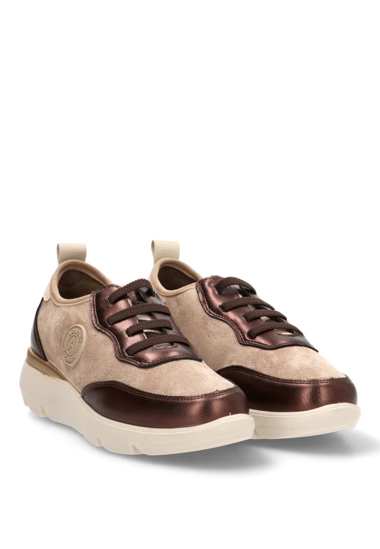 MOCASIN ELASTICOS CORAL 60018 ARMONY MUJER TAUPE