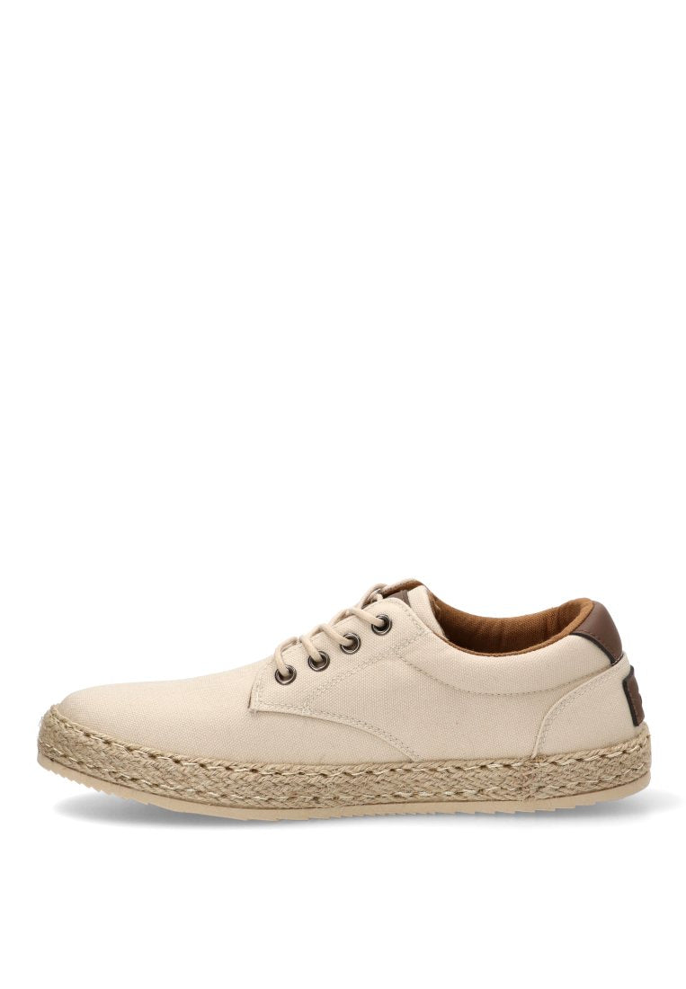 ZAPATILLA LONA CORDONES BETKLEM 82052 ETIKA HOMBRE BEIGE