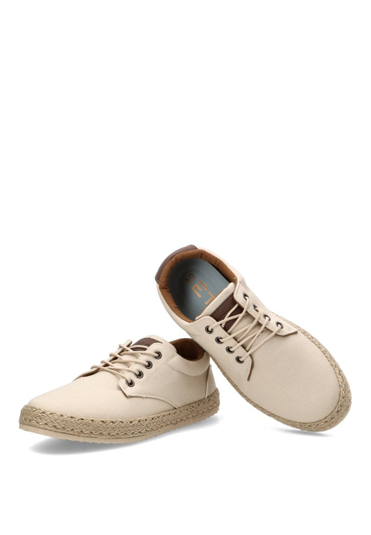 ZAPATILLA LONA CORDONES BETKLEM 82052 ETIKA HOMBRE BEIGE