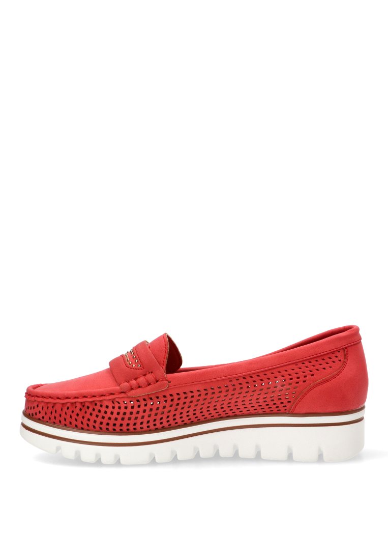 MOCASINES CALADOS 68010 ARMONY MUJER ROJO