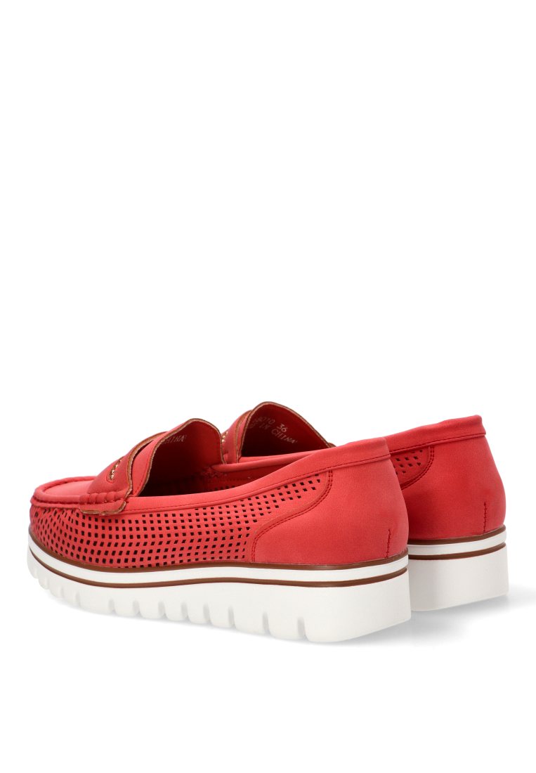 MOCASINES CALADOS 68010 ARMONY MUJER ROJO