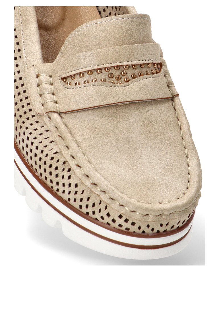 MOCASINES CALADOS 68010 ARMONY MUJER BEIGE