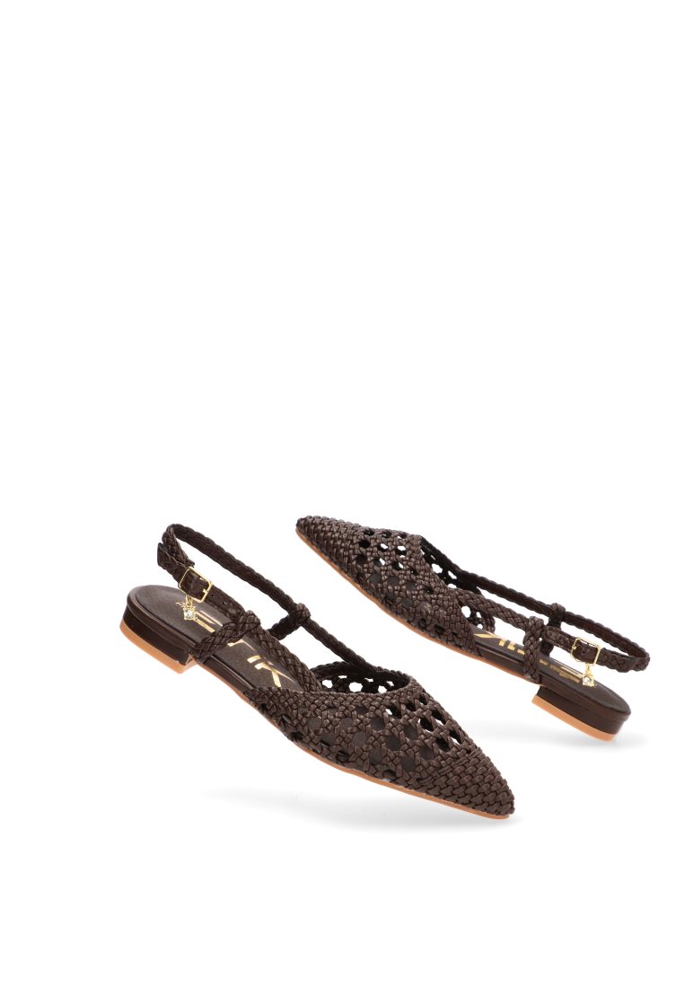 BAILARINA TRENZADA BRAIDA 10130 ETIKA MUJER CHOCOLATE