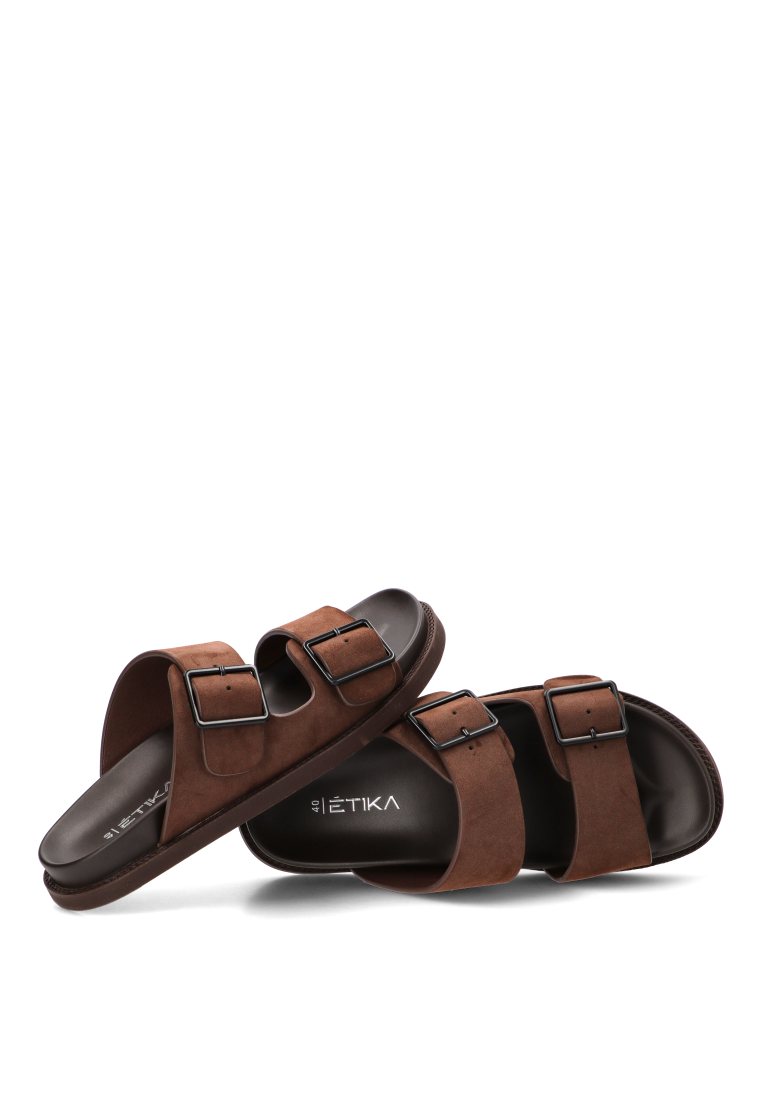 SANDALIA HEBILLAS NAMMOS 41027 ETIKA HOMBRE CHOCOLATE