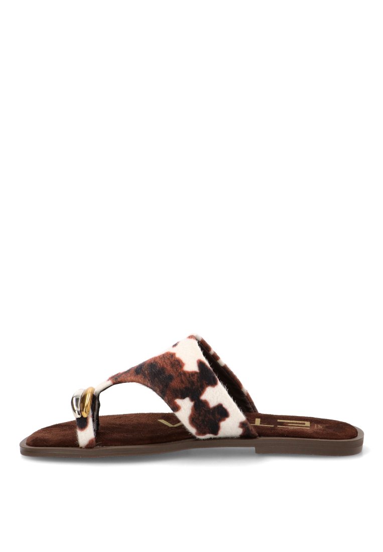 SANDALIA DEDO CAPRI 10172 ETIKA MUJER ANIMAL PRINT
