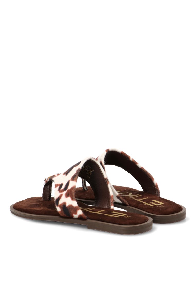 SANDALIA DEDO CAPRI 10172 ETIKA MUJER ANIMAL PRINT