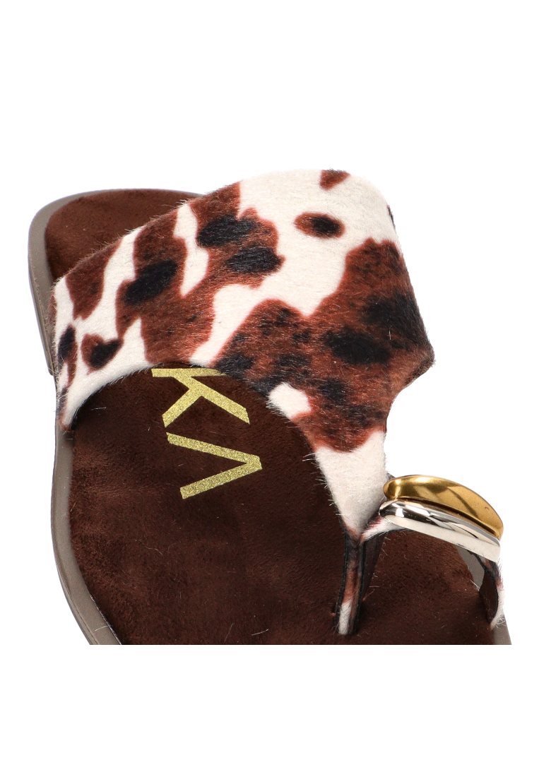 SANDALIA DEDO CAPRI 10172 ETIKA MUJER ANIMAL PRINT
