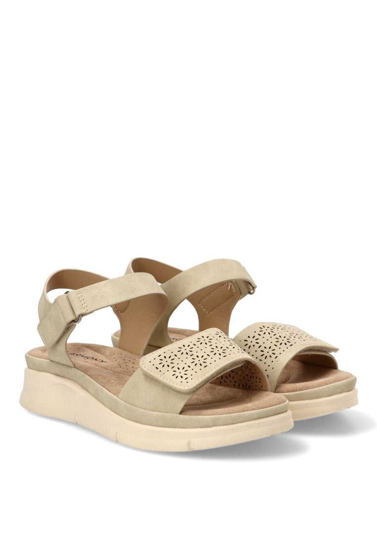SANDALIA CONFORT PLAYAZO 40017 ARMONY MUJER BEIGE