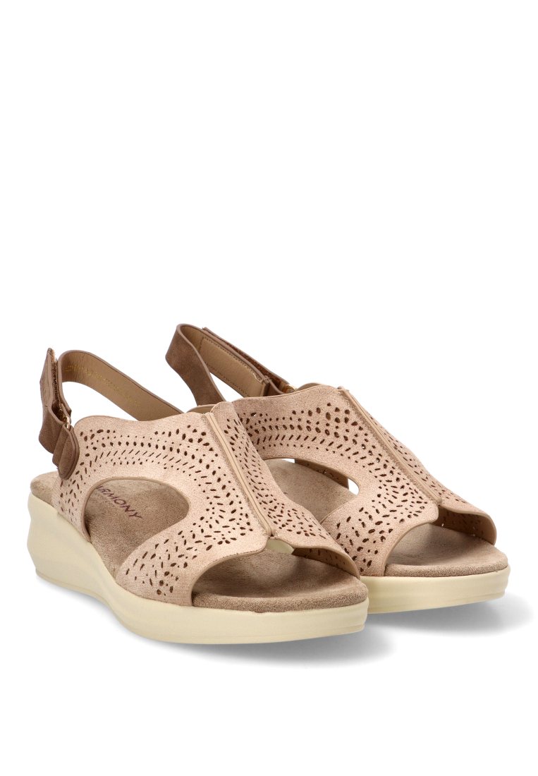SANDALIA CALADA ALISIO 40019 ARMONY MUJER BEIGE