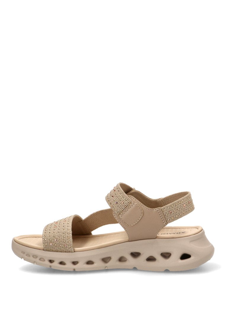 SANDALIA CONFORT BRILLO LUNAMAR 01 40015 ARMONY MUJER TAUPE