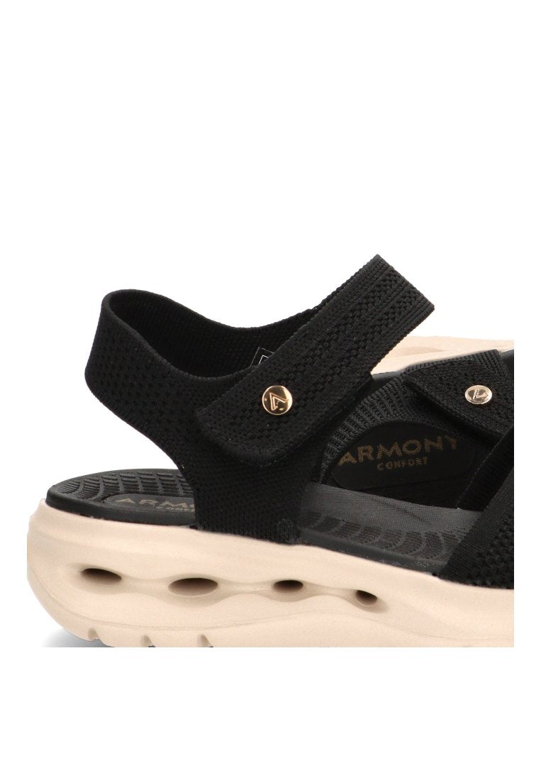 SANDALIAS OASIS 40013 ARMONY MUJER NEGRO