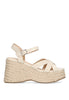 SANDALIA TIRAS CRUZADAS ETIKA 20024 ALCAIDESA, MUJER BEIGE Beige