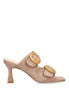 SANDALIA HEBILLA REDONDA ETIKA 90014 PI, MUJER BEIGE Beige