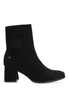 ETIKA LIVORNO 32004 WOMEN'S SUEDE BOOT, BLACK Negro