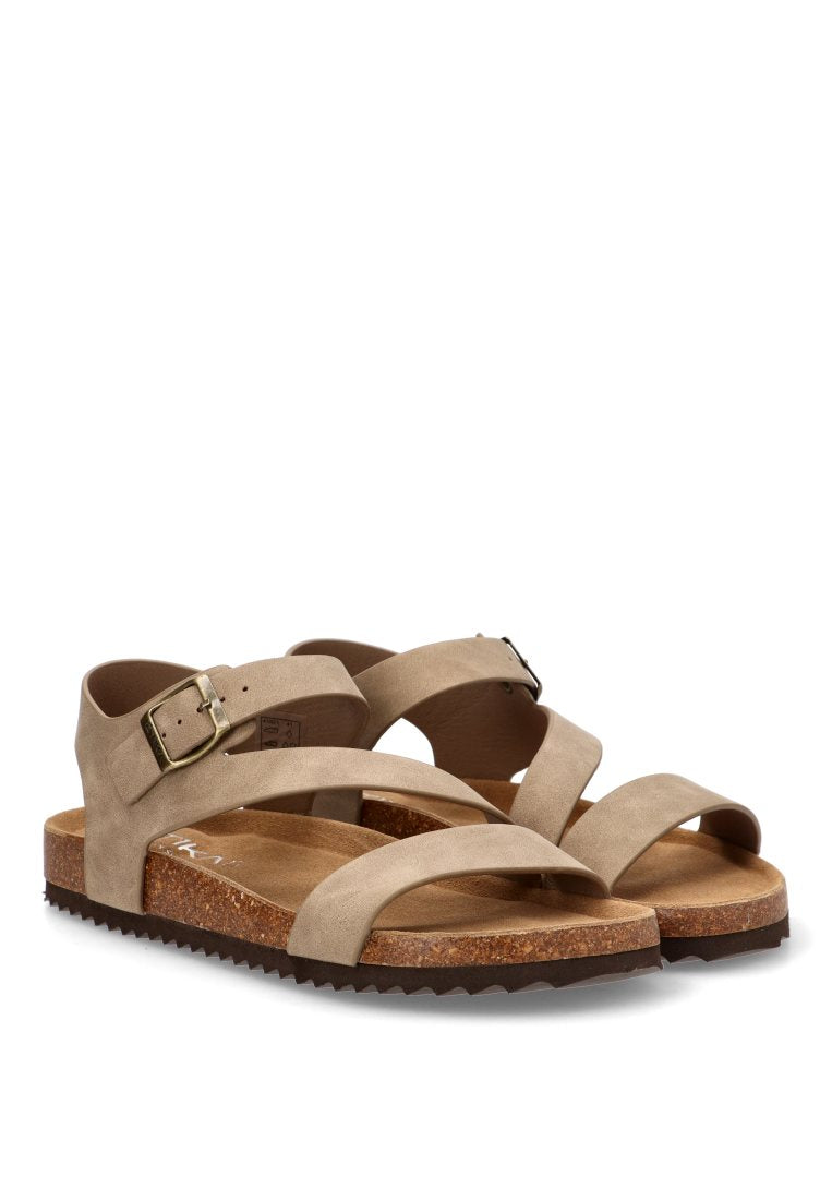 SANDALIA BIO CRUZADA ETIKA 41021 MONDELLO, HOMBRE MARRÓN